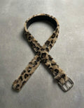 Original Cheetah Print Fur Belt