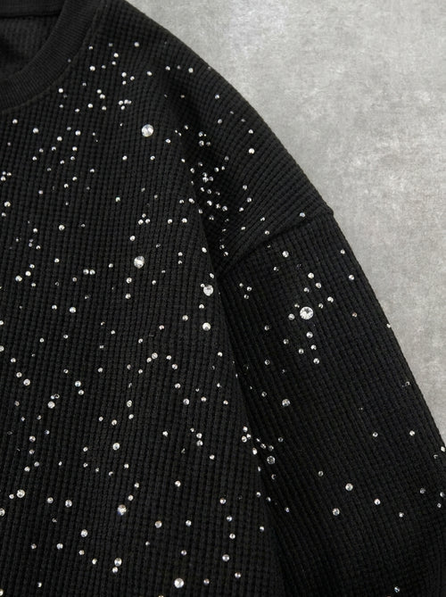 Black Starry Sky Rhinestone Thermal