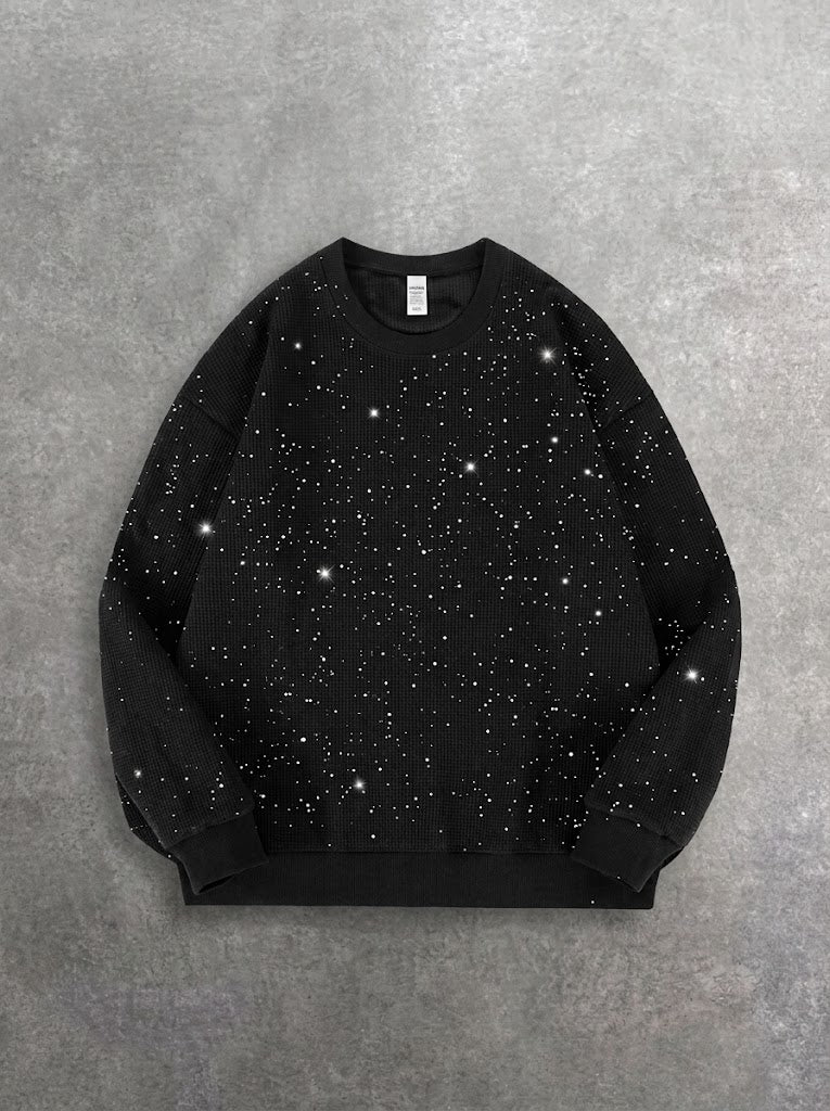 Black Starry Sky Rhinestone Thermal